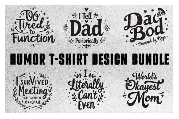 Download Humor T-Shirt Design Bundle - Premium Bundle