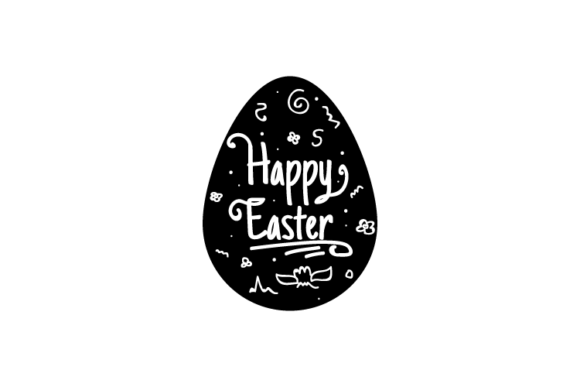 Download Hand Lettering Happy Easter Silhouette - Easter silhouette Collection
