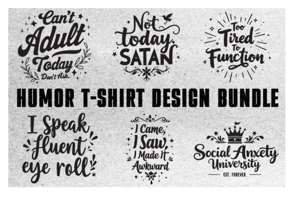 Download Humor T-Shirt Design Bundle - Premium Bundle