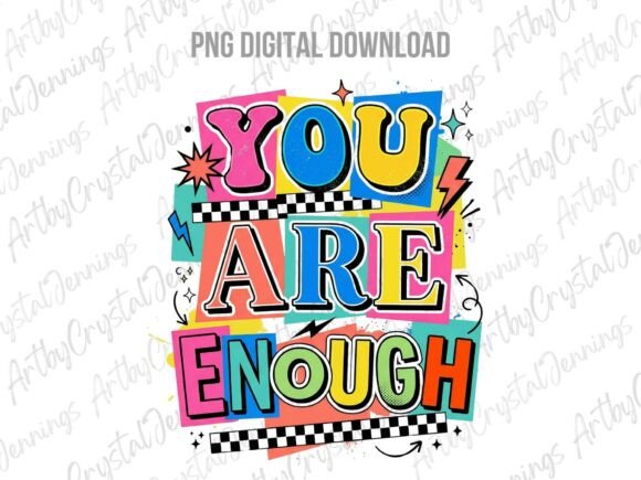 Download You Are Enough Positive Affirmation PNG - Positive affirmation Collection
